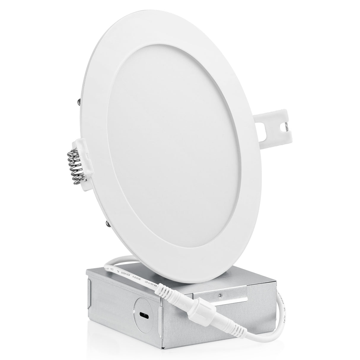 QPlus Luz LED empotrable delgada de 6 pulgadas con caja de conexiones de metal, 13 W, 1050 LM, CCT único, regulable, certificación Energy Star, certificación ETL, clasificación IC, ubicación húmeda, 5 años de garantía