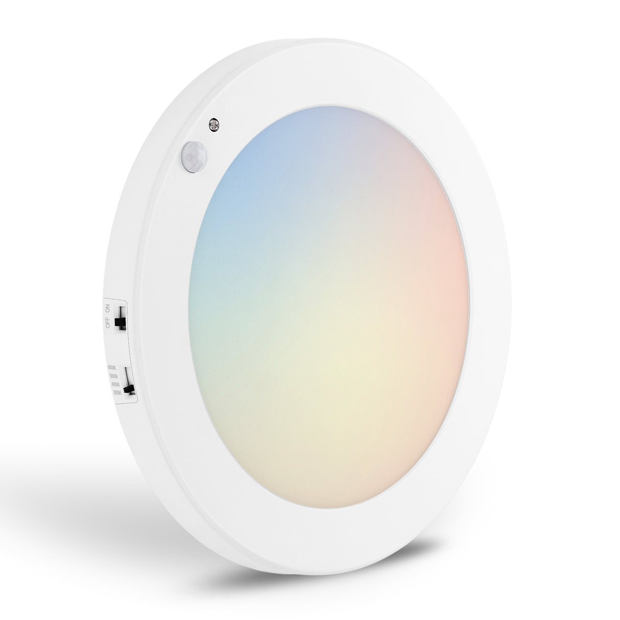 QPlus 9 pulgadas 4CCT ajustable temperatura multicolor LED sensor de movimiento montaje empotrado 16W (blanco, plata y bronce)