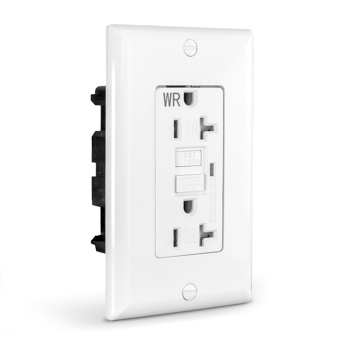 Tomacorriente GFCI QPlus de 20 amperios resistente a manipulaciones y al agua con indicador LED de 2500 W - Listado UL