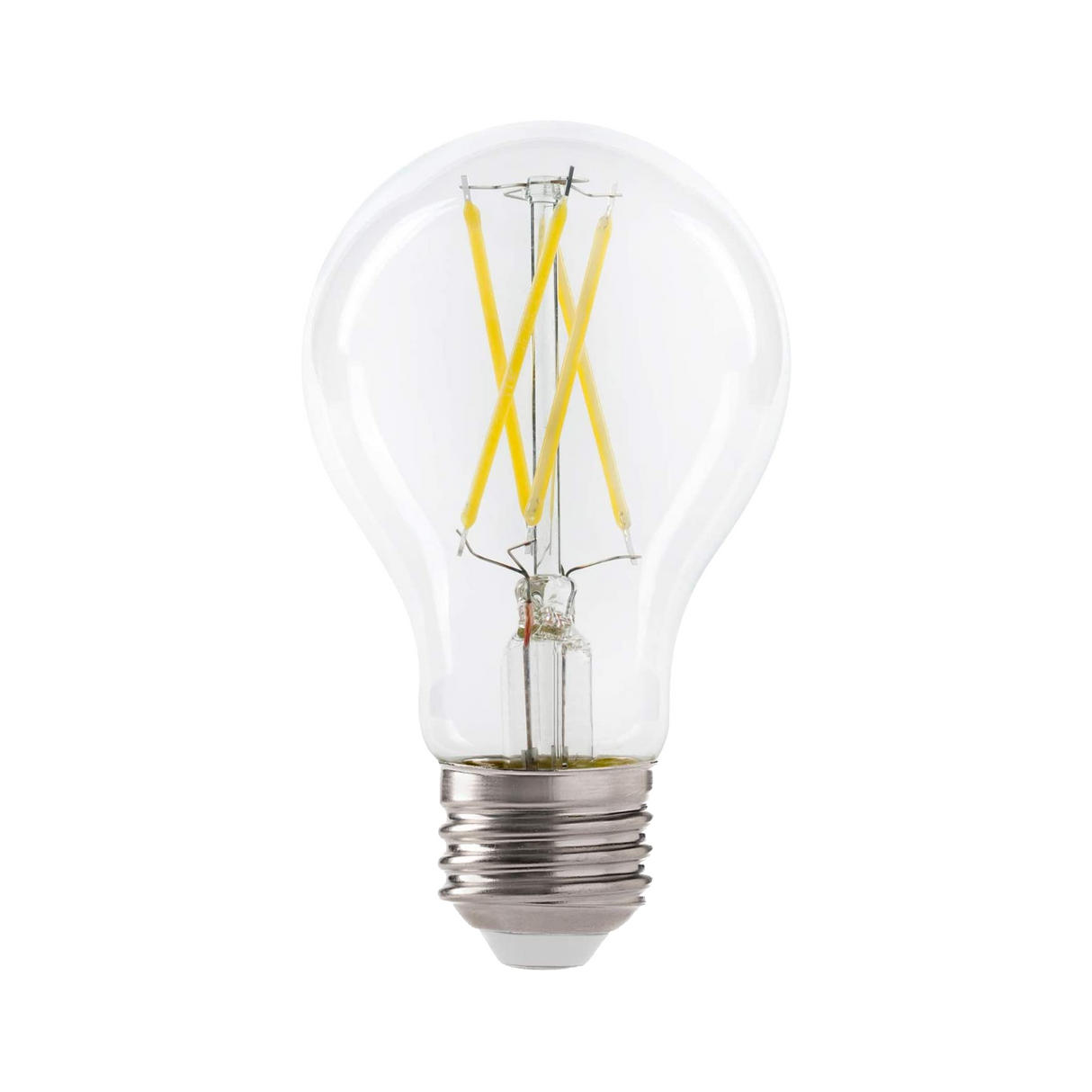 Bombilla LED de filamento con fotocélula QPlus A19, 9 W, 800 lm, 1 CCT (3000 K/5000 K), no regulable, sensor de atardecer a amanecer, certificación Energy Star, certificación UL, 3 años de garantía