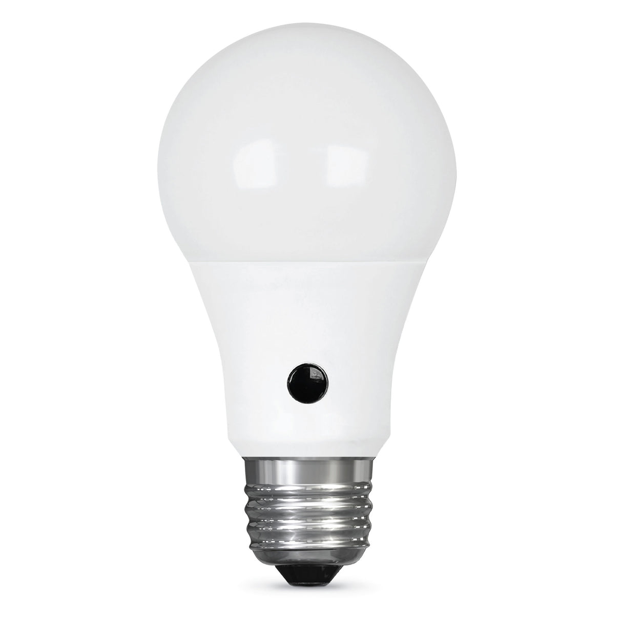 Bombilla LED con fotocélula QPlus A19, 10 W, 750 lm, 1 CCT (3000 K/4000 K/5000 K), no regulable, sensor de atardecer a amanecer, base de tornillo medio E26, certificación Energy Star, certificación UL, 3 años de garantía