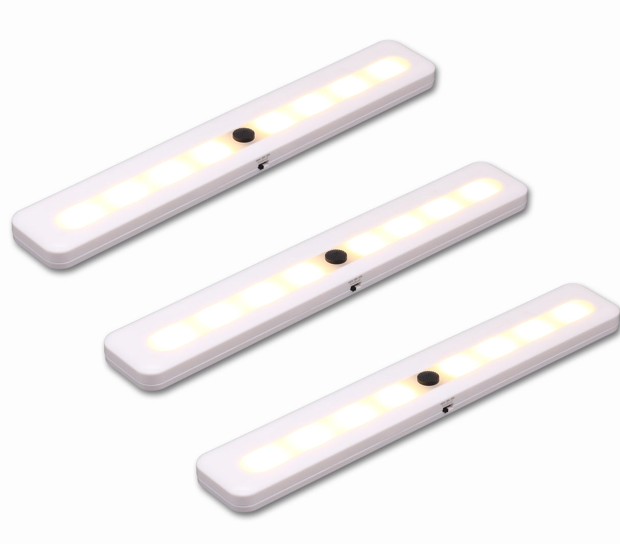 Luz LED para gabinete que funciona con baterías QPlus