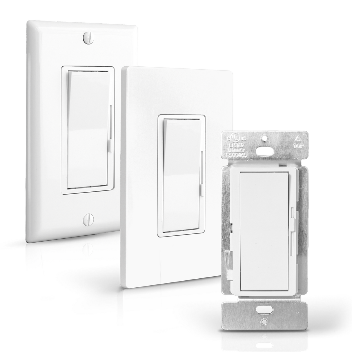 Interruptor atenuador QPlus Premium de 3 vías de segunda generación - Certificado cUL y FCC (circuito digital)