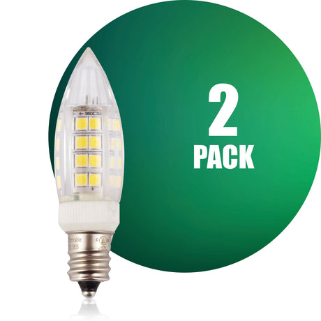 Bombilla LED QPlus G9, 4 W, 350 lm, 1 CCT (3000 K/4000 K/5000 K), regulable, base de tornillo E12, certificación Energy Star, certificación UL, 3 años de garantía