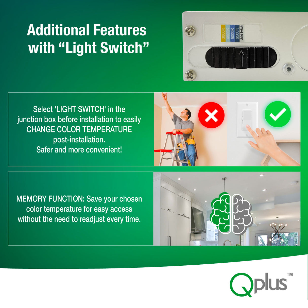 4 Inch Airtight Recessed LED Lighting, Gimbal, 4CCT Color Selectable from Wall Switch, Wet Rated