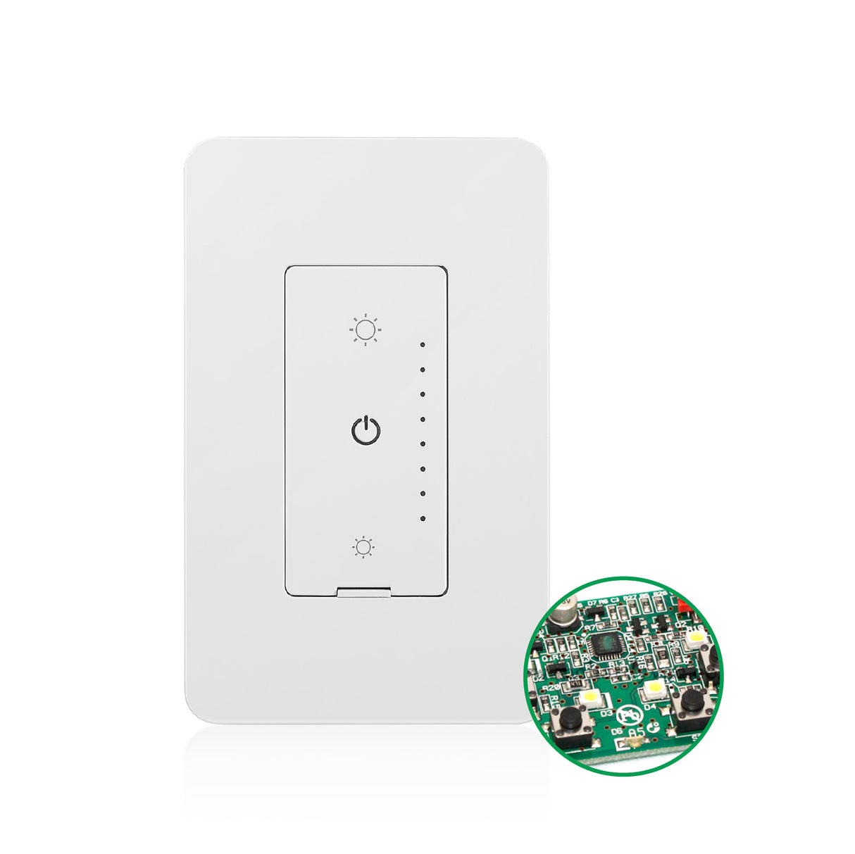 QPlus 3Way Smart Wifi Dimmer Switch - cUL & FCC Certified (Digital Circuit) with Wall Plate