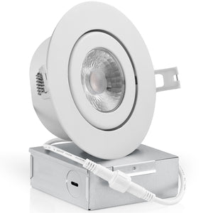 4 Inch Airtight Recessed LED Lighting, Gimbal, Single CCT