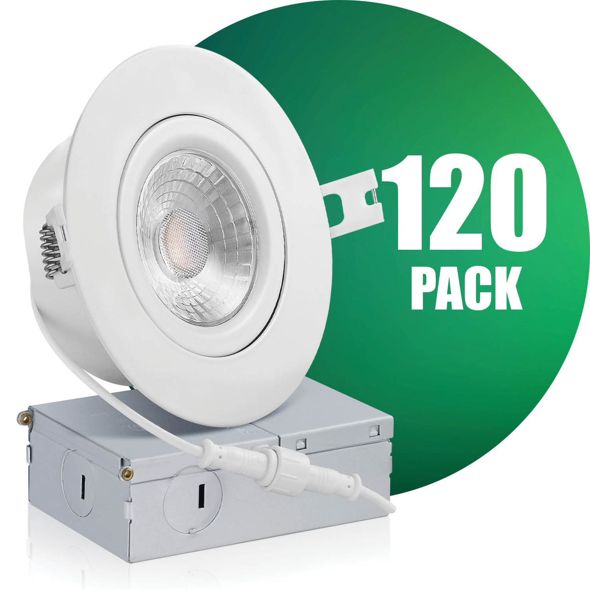 4 Inch Airtight Narrow Gap Recessed LED Lighting, Gimbal, Single CCT