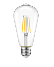 Load image into Gallery viewer, QPlus ST19 Filament LED Light Bulb E26, Dimmable, 7 Watts, Edison Style, 25000 Hours, Energy Star and cULus Listed, 3 Year Warranty