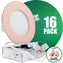 4 Inch Recessed LED Lighting, Slim, Single CCT, Pink Trim