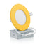 4 Inch Recessed LED Lighting, Slim, Single CCT, Yellow Trim