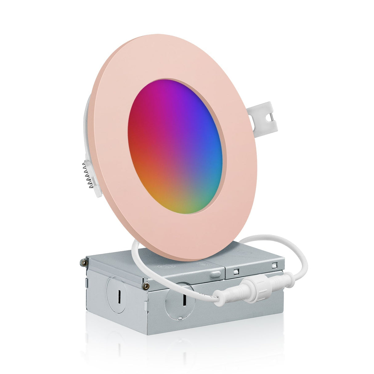 QPlus Smart Slim LED Pot Light de 4 pulgadas (WiFi - Sin concentrador) - RGB 16 millones de colores y blanco sintonizable 2700K a 6500K