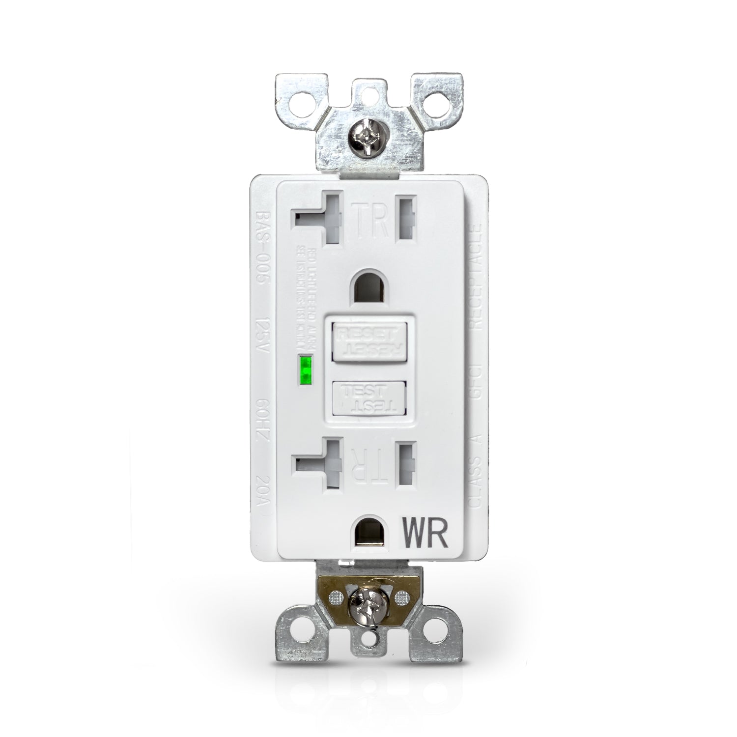 Led Cable Outlet QPlus 20Amp Tamper & Water Resistant GFCI Receptacle Outlet with LED I