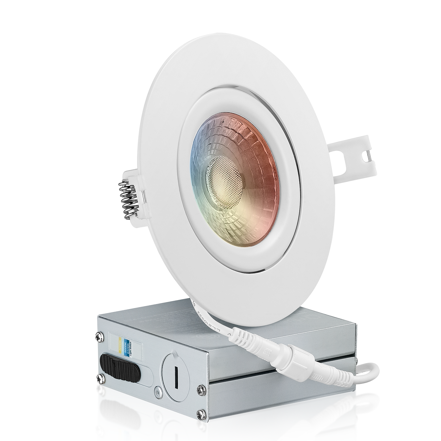 QPlus 4 Inch Dimmable 4CS Recessed LED Slim Gimbal Recessed