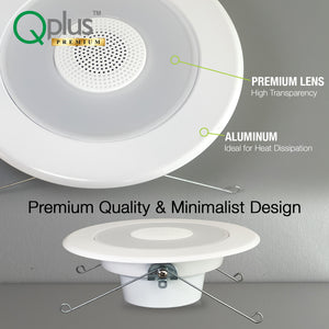 QPlus 5/6 pulgadas LED Downlight Retrofit Altavoz Bluetooth