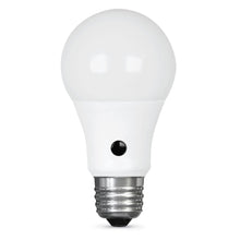 Load image into Gallery viewer, QPlus A19 LED Photocell Light Bulb, 10W, 750LM, 1CCT(3000K/4000K/5000K), Non-Dimmable, Dusk to Dawn Sensor, E26 Medium Screw Base, Energy Star Certified, UL Listed, 3 Year Warranty
