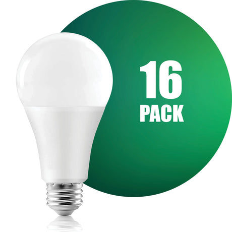 QPlus A21 LED Light Bulb, 16W, 1600LM, 1CCT(2700K), Dimmable, Energy Star Certified, UL Listed, 3 Year Warranty