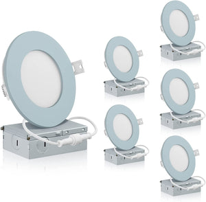 4 Inch Recessed LED Lighting, Slim, 4CCT Color Selectable from Wall Switch, Wet Rated