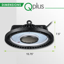 Load image into Gallery viewer, QPlus High Bay LED Light UFO 5000K / Warehouse Lighting 240W/31200 Lumens - 100/277Volts
