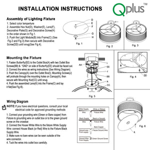 QPlus 16inch Elegant 5CCT Color Changing LED Semi Flush Mount Ceiling Light Fixture with Carving Drum Shade