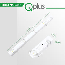Load image into Gallery viewer, QPlus LED Motion Sensor Under Cabinet/Closet Light Sticks (3000K &amp; 4000K) Set of 3