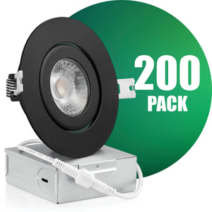 4 Inch Recessed LED Lighting, Gimbal, Single CCT