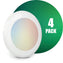 QPlus 7.5 Inch 4CS and 5CCT Color Changing LED Dimmable Ceiling Disk Light 15W/1050 Lumens