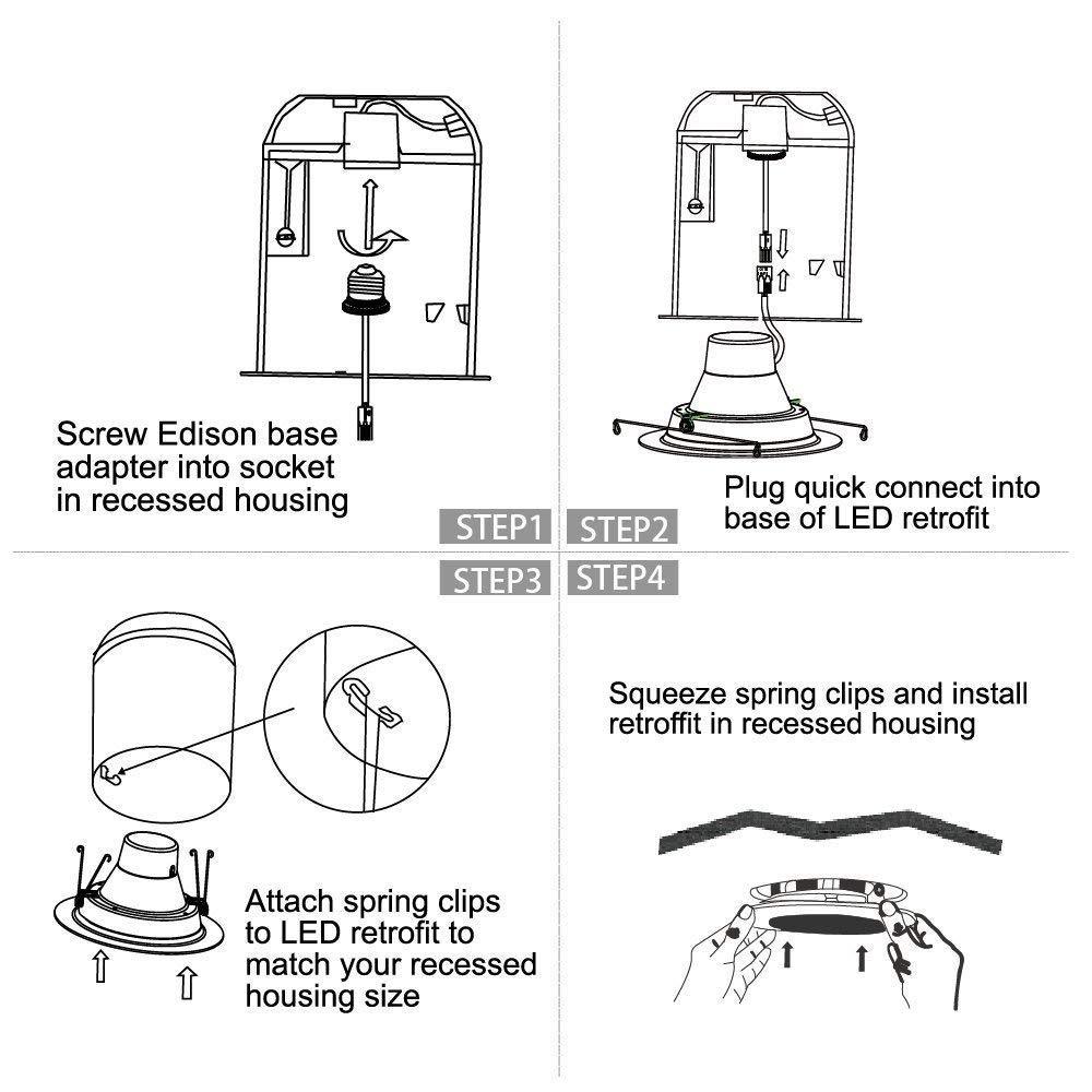 QPlus 5/6 Inch Retrofit LED Pot Lights - QPlus Home - Brighten Your Life